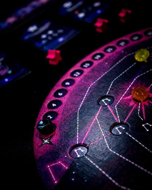 Nebula board game galaxy in progress