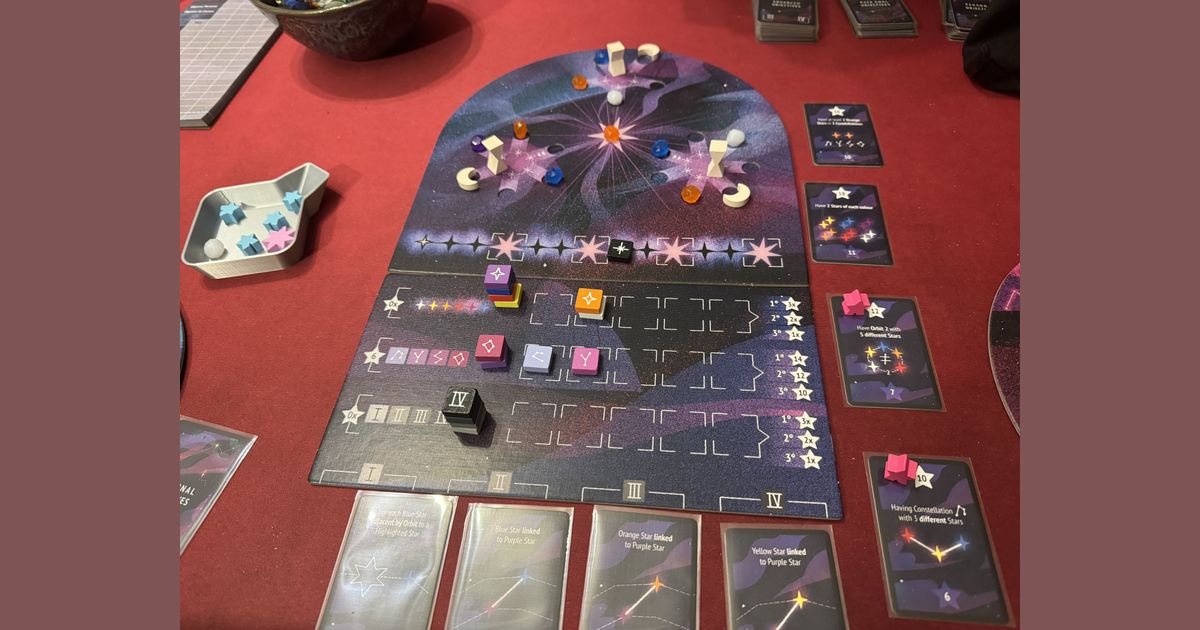Nebula board game two-player setup