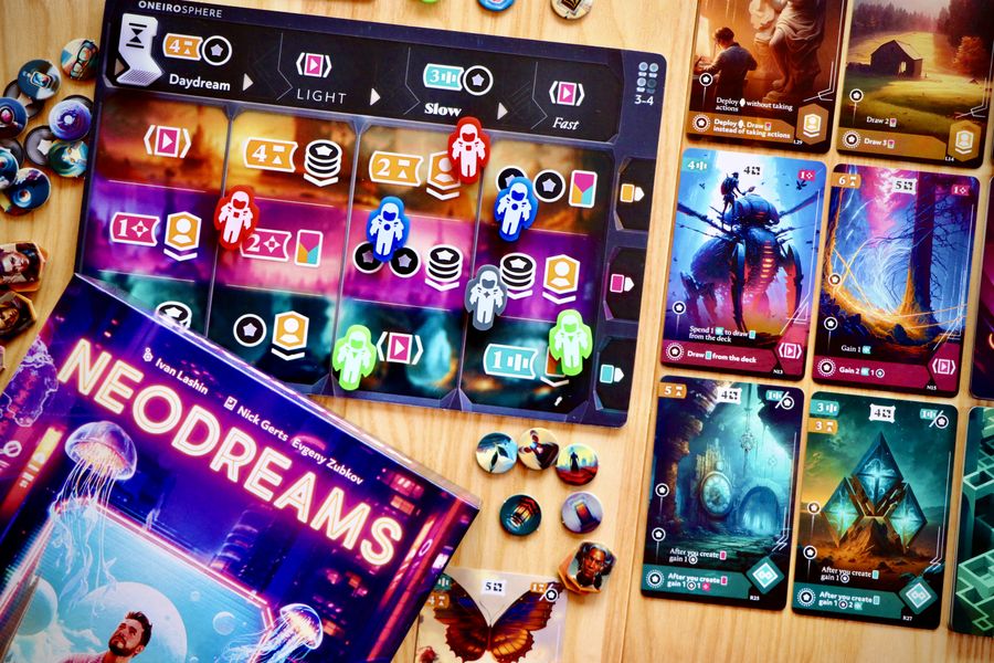 Neodreams board game components