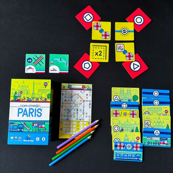 Next Station Paris game in progress