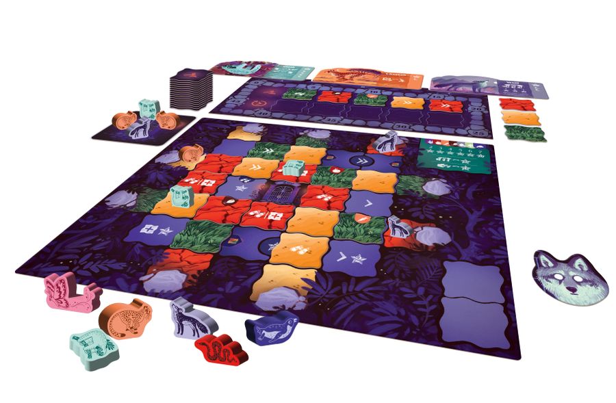 Night at the Zoo board game in progress