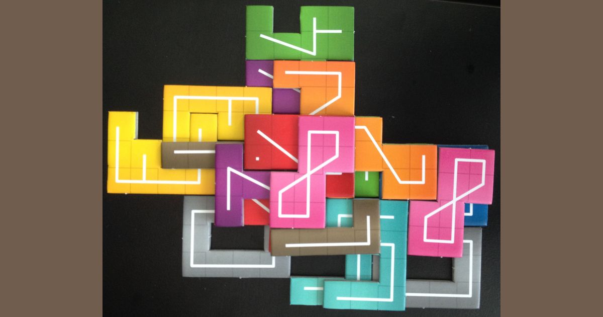 NMBR 9 tiles arranged during play