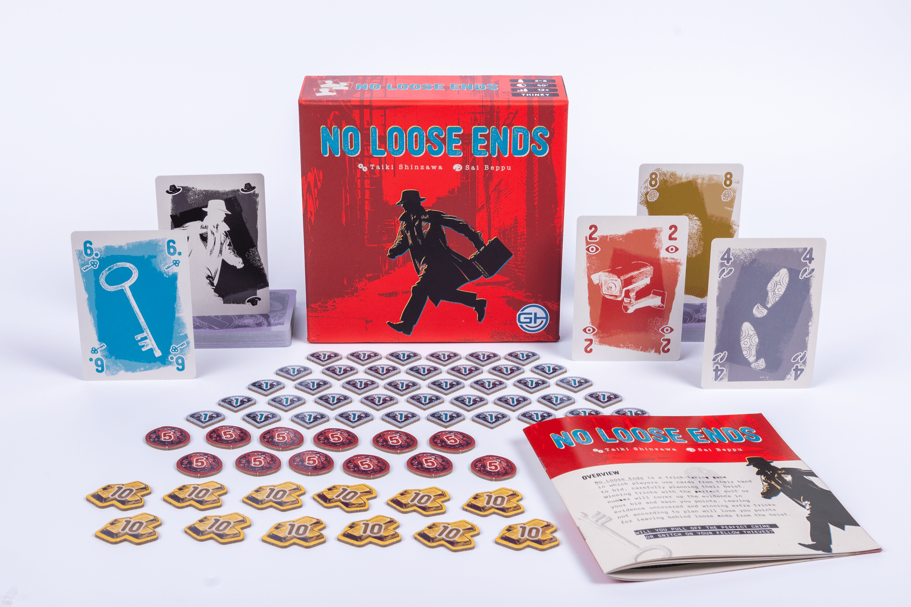 No Loose Ends card game components