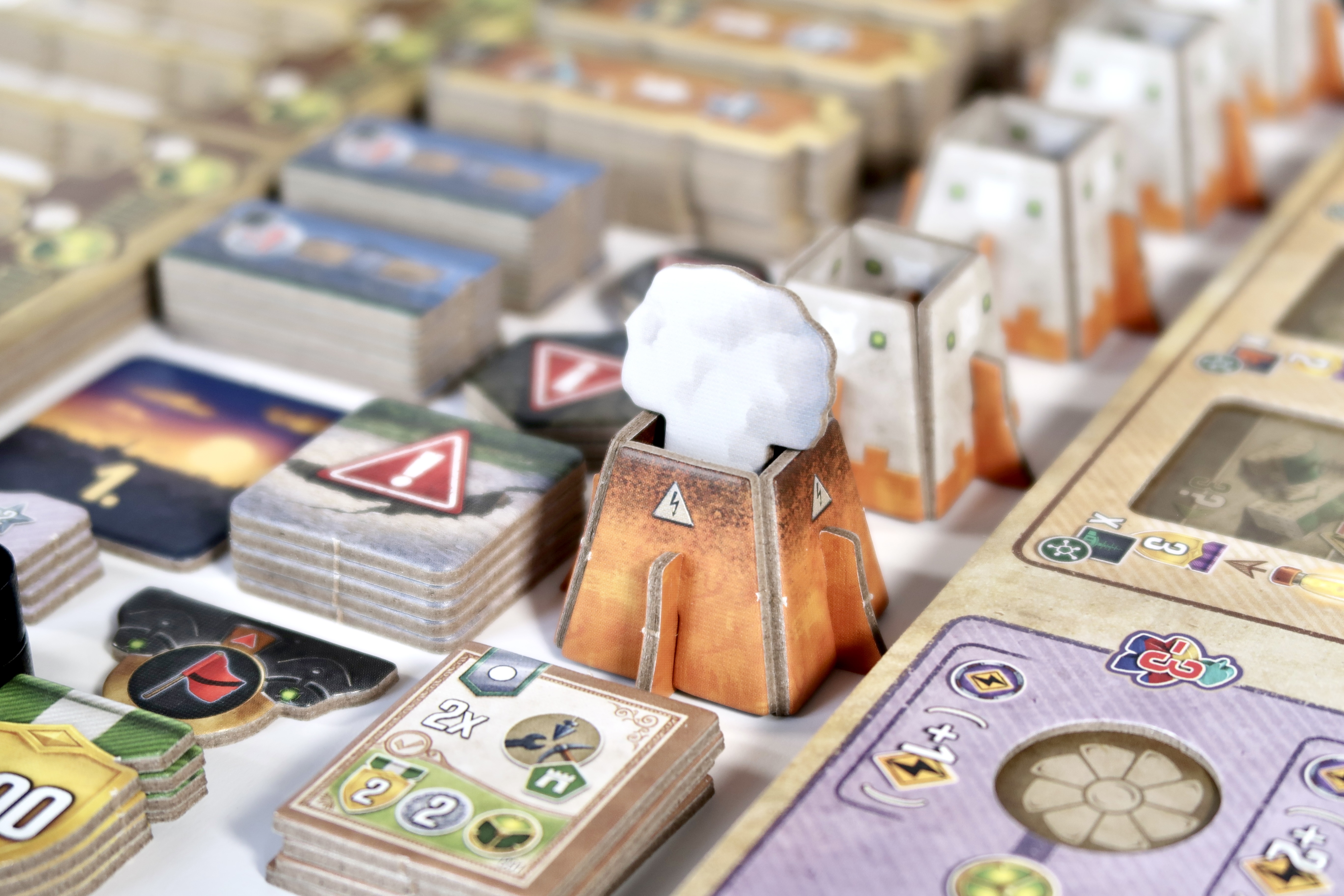 Nucleum power plants, uranium cubes, and resource tokens