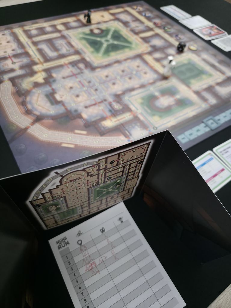 Nuns on the Run Second Edition game in progress