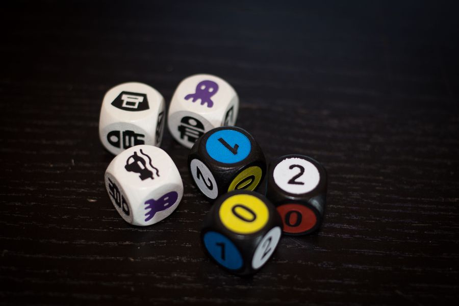 OctoDice black and white custom dice