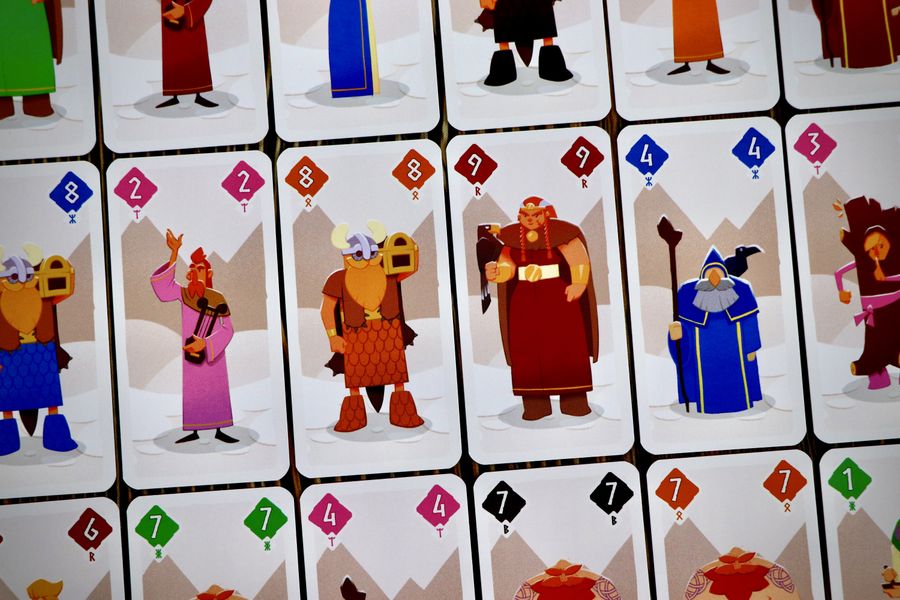 Odin card combinations on the table