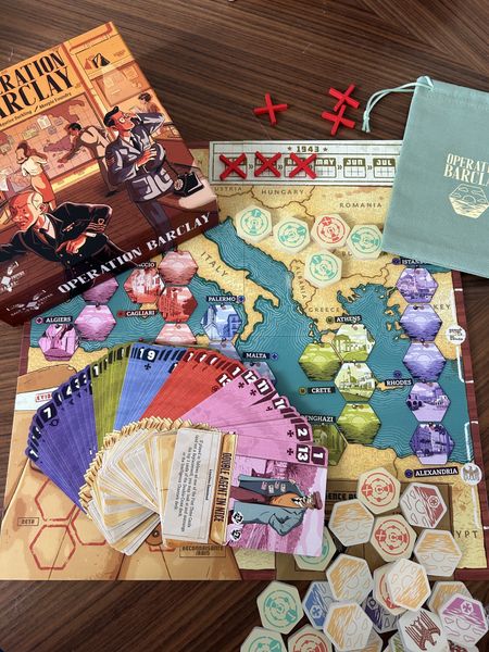 Operation Barclay cards and components