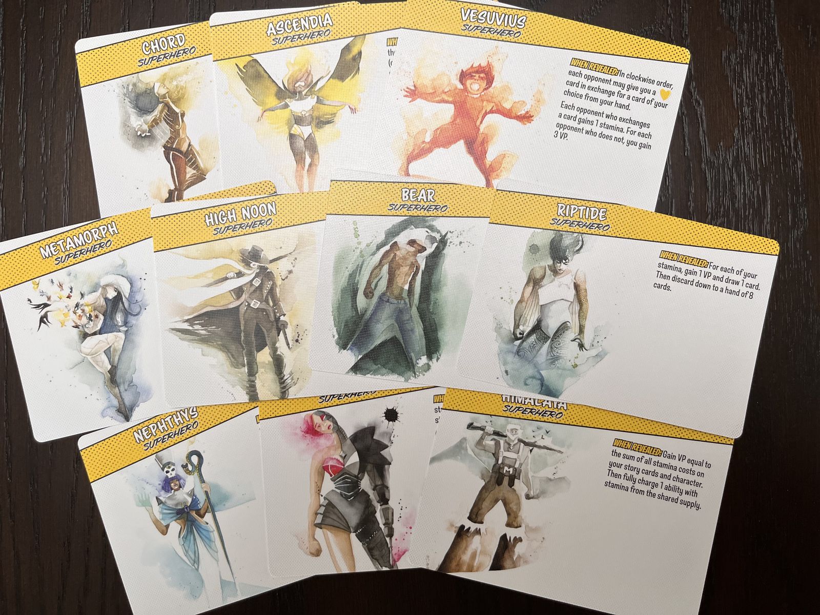 Origin Story board game components