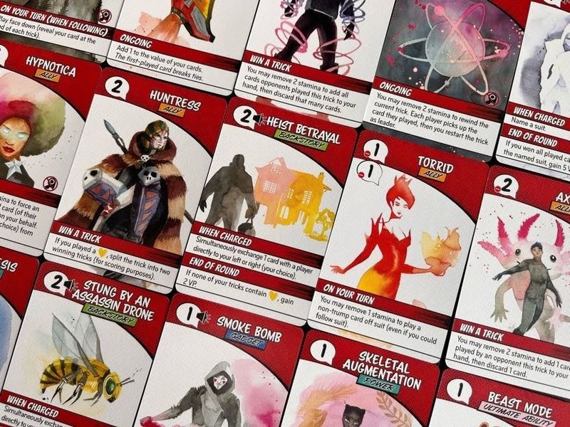 Origin Story board game in progress