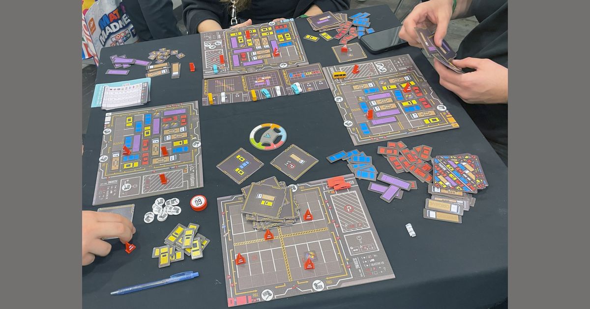 Overparked being played at SPIEL 2024