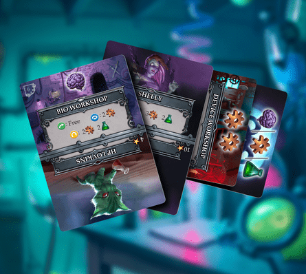 Palm Laboratory deck-transforming cards