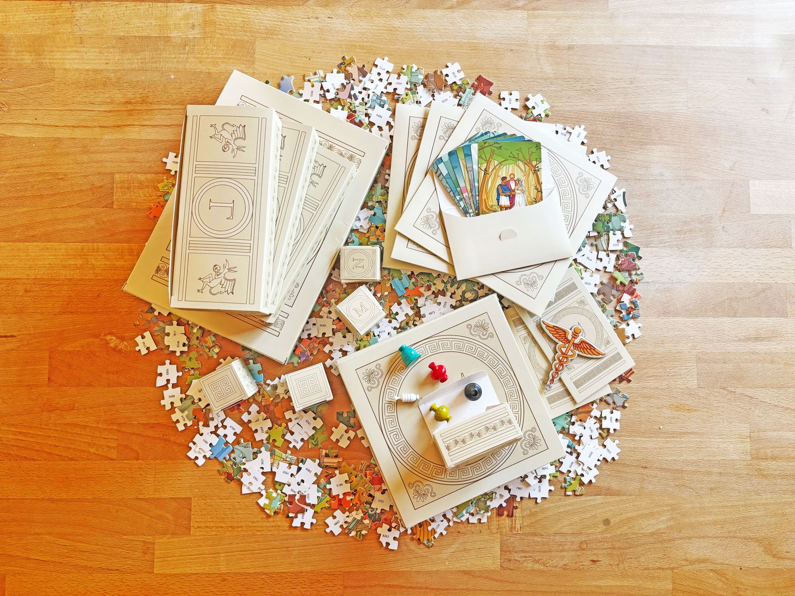 Pandoras Legacy jigsaw pieces and puzzle artifacts