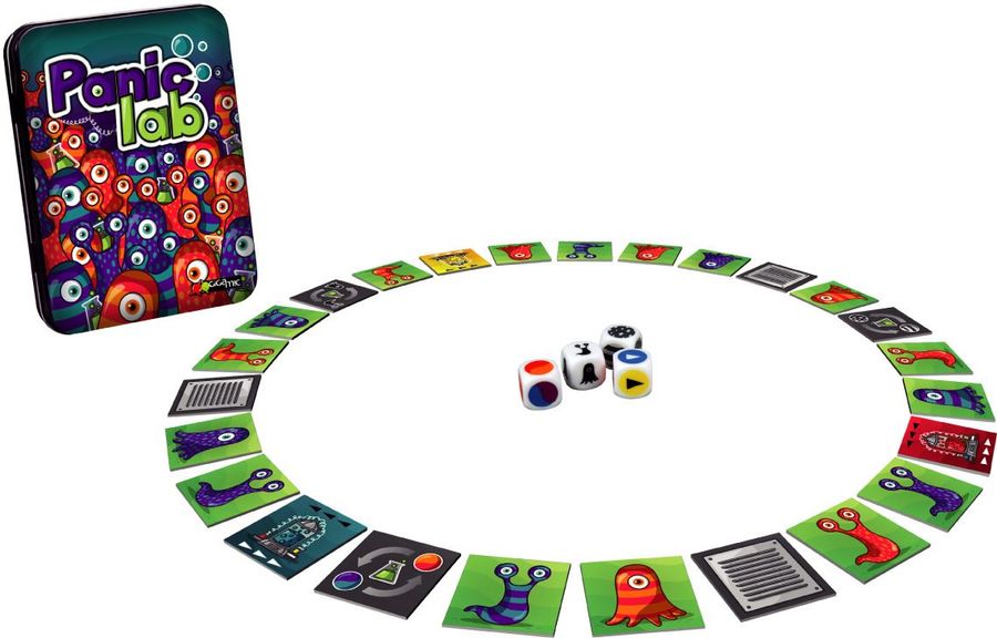 Panic Lab components ready for play