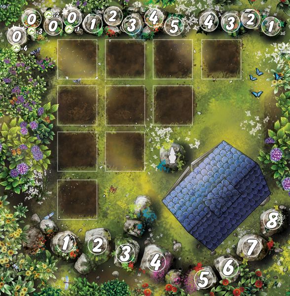 Papillon board game center garden board