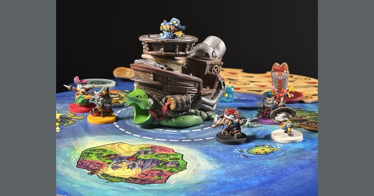 Painted Party Panda Pirates game in progress