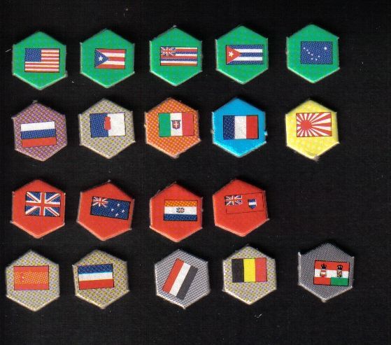 Pax Britannica country flags and markers