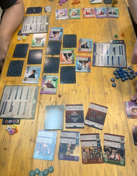 Pax Illuminaten board game in play