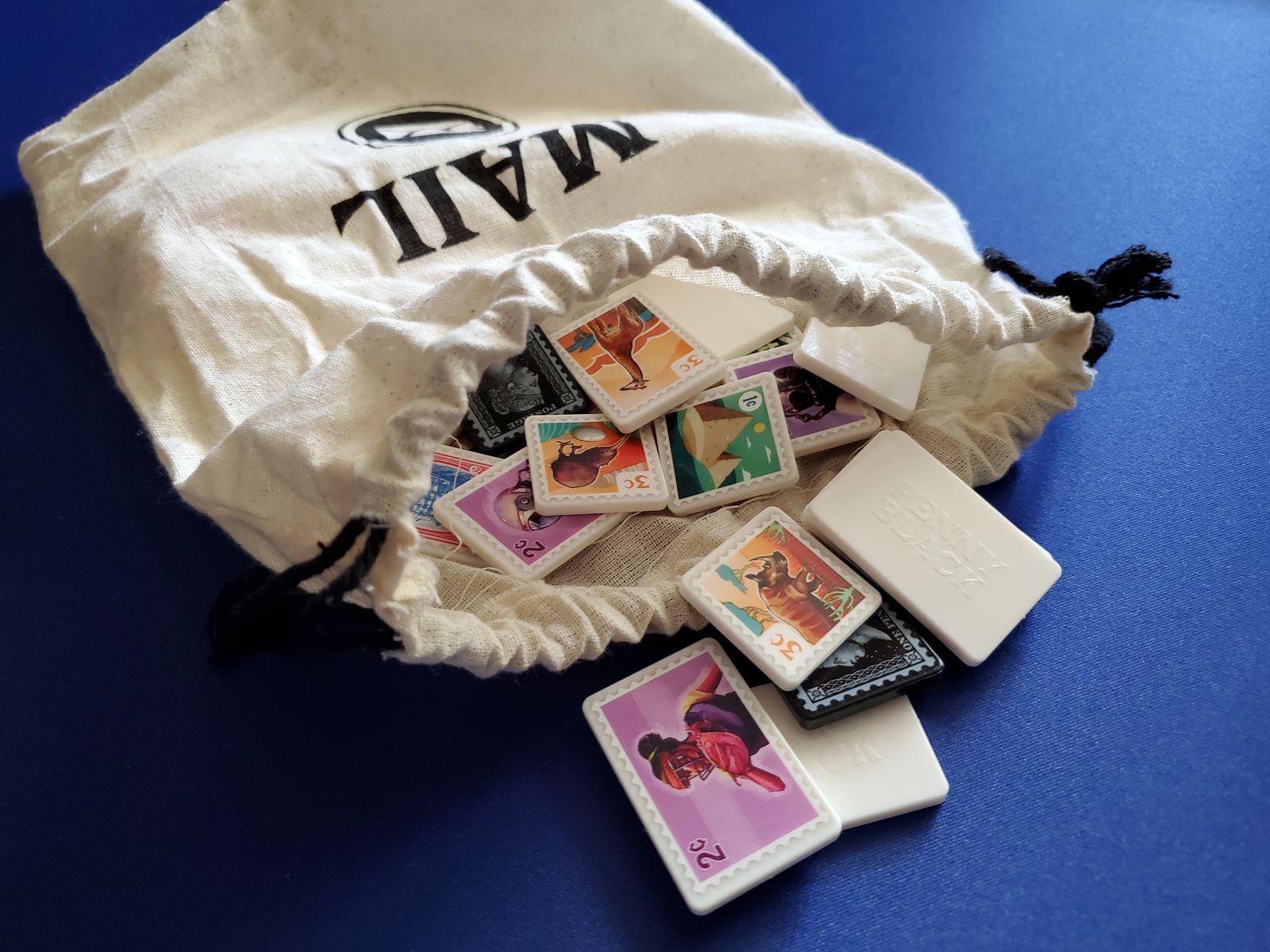Penny Black acrylic stamp tiles in a bag