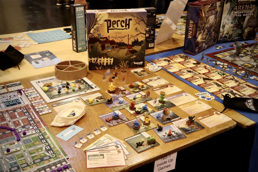 Perch board game arranged for play