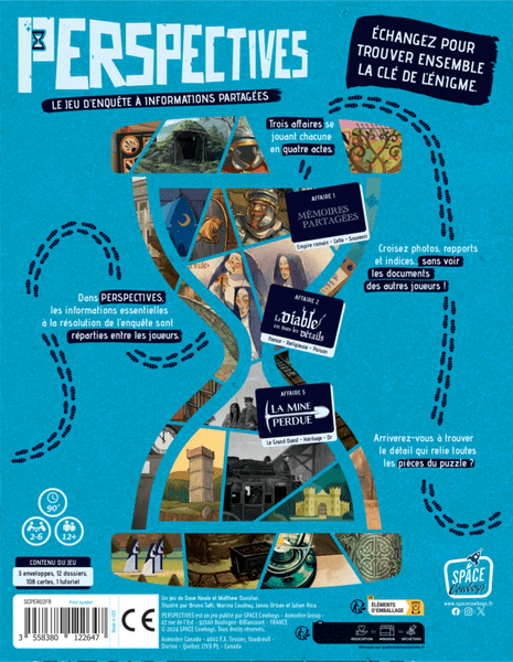 Perspectives Blue box back and game overview