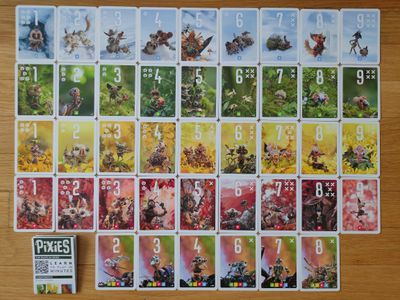 Selection of illustrated Pixies cards