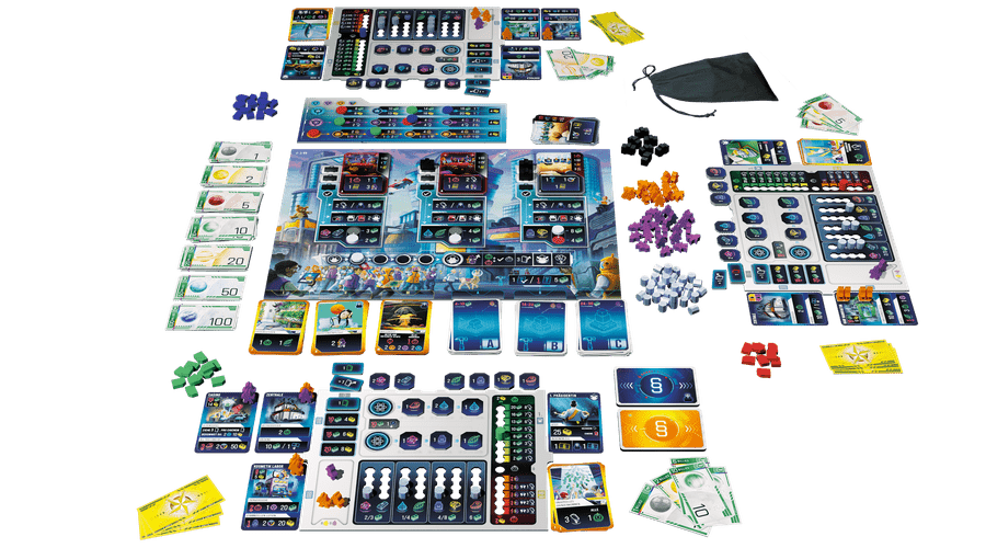 Planet B board game board and all components