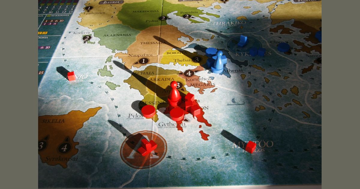 Polis Fight for the Hegemony game board