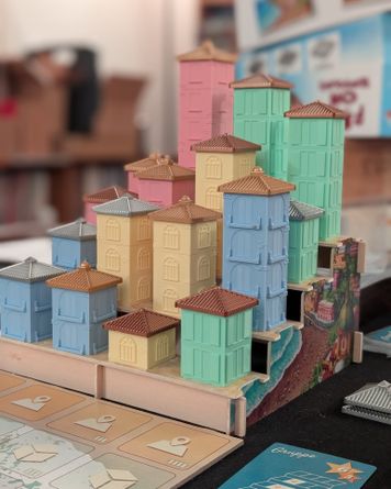 Completed Positano board game village