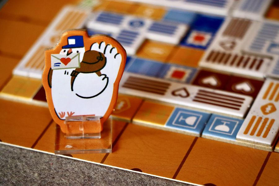 Post Office board game in progress