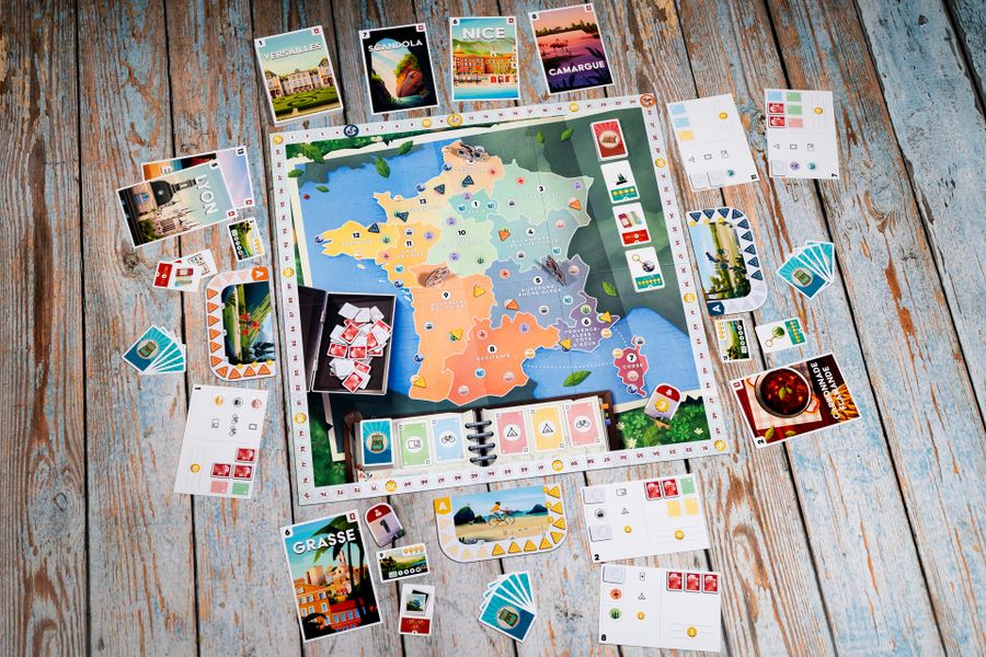 Postcards full tabletop setup