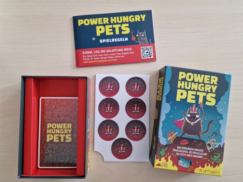 Power Hungry Pets open box and components