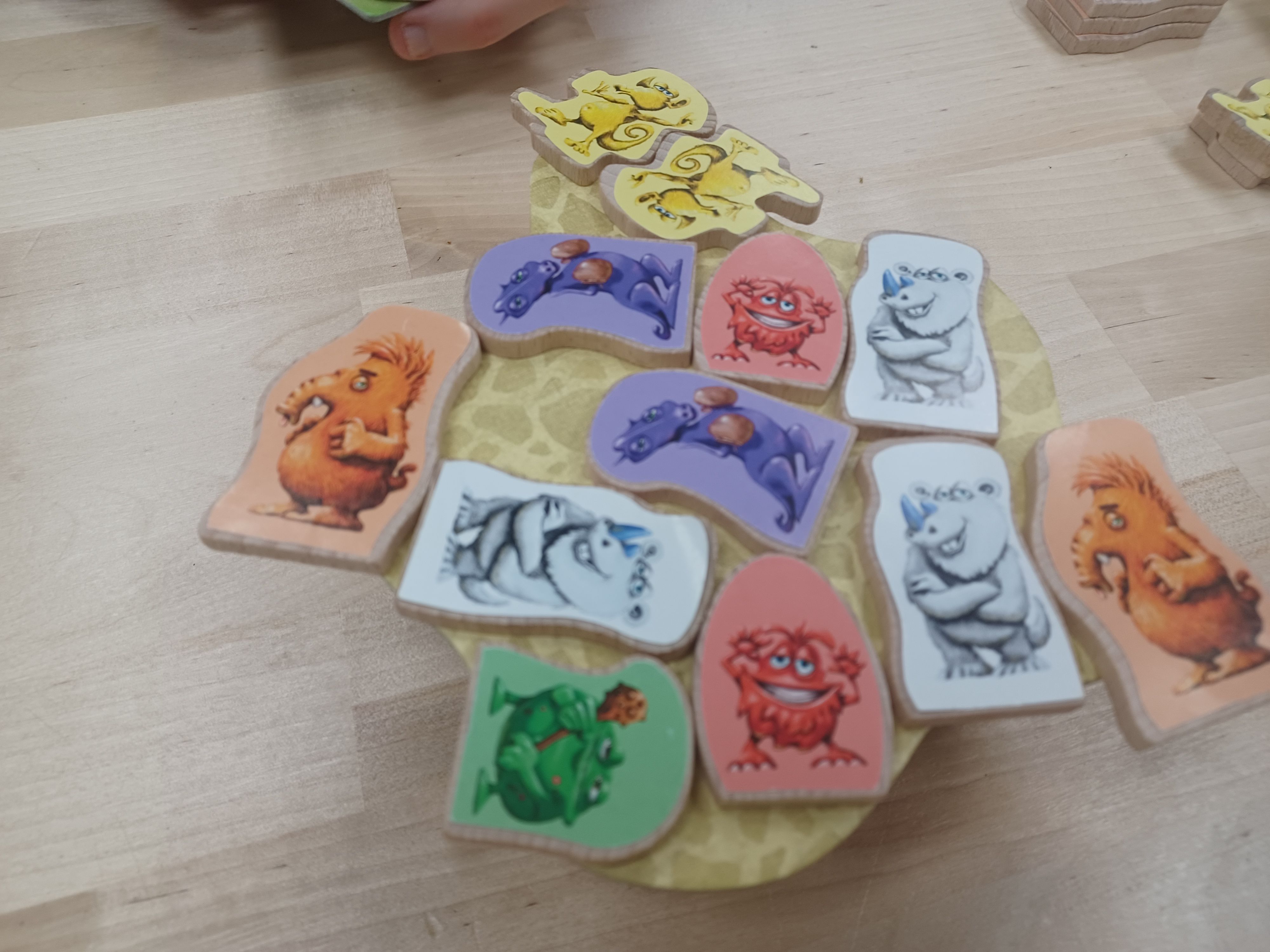Push a Monster wooden monster pieces
