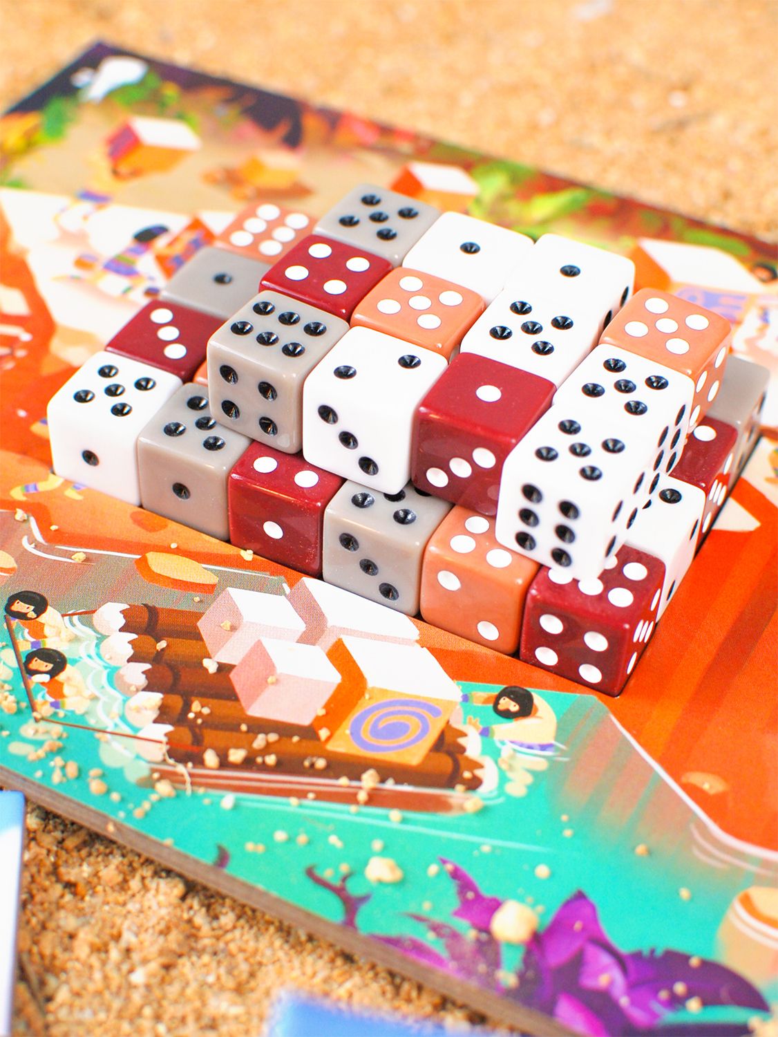Pyradice dice quarry component