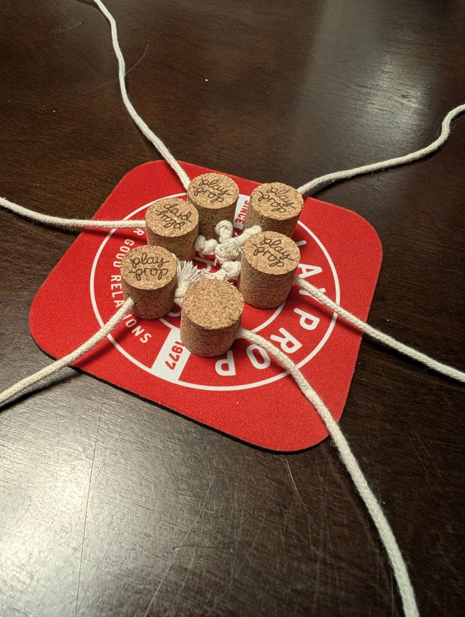 Qork reaction party game in play