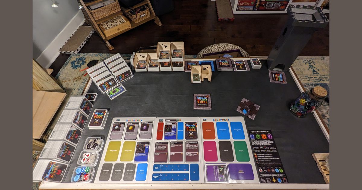 Quest for the Lost Pixel dungeon in play