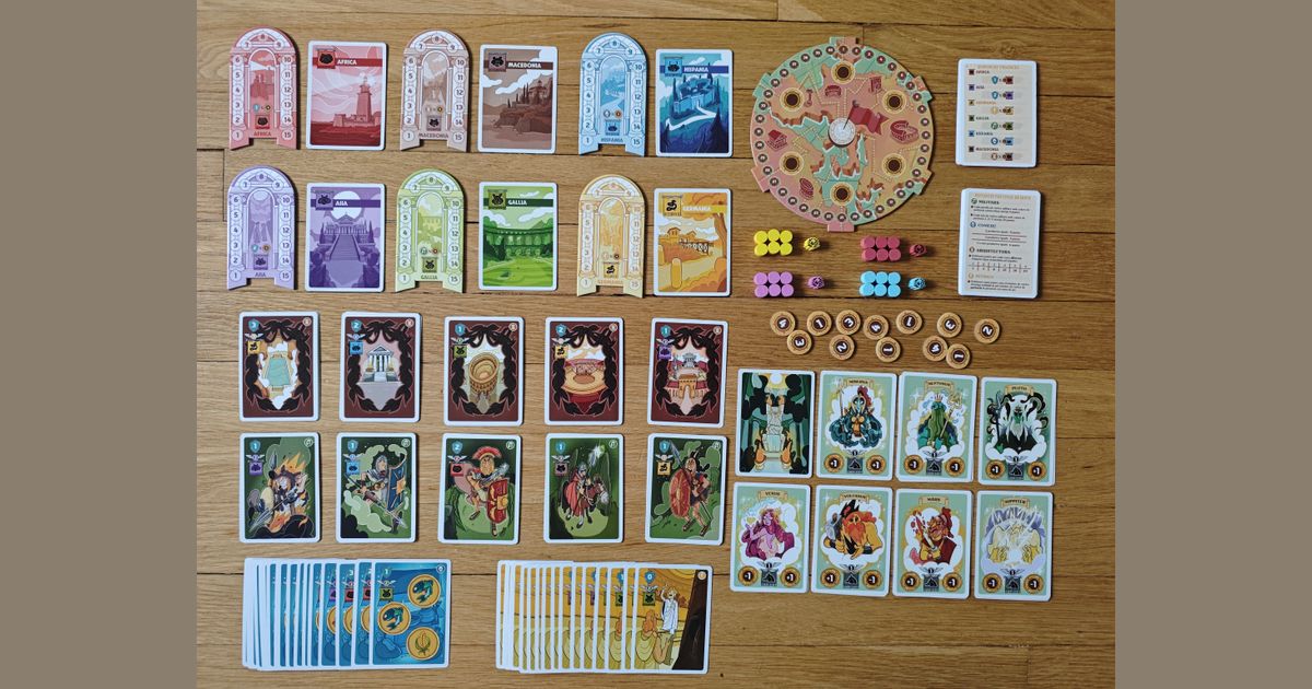 Quorum board game components