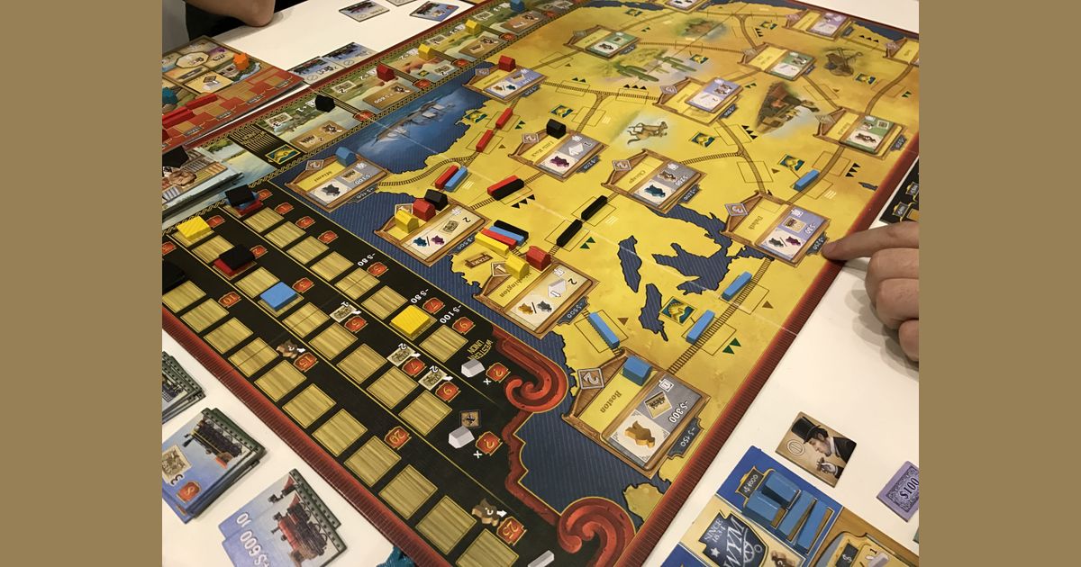 Railroad Revolution full table in progress
