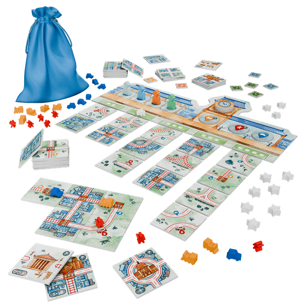 Railroad Tiles components laid out