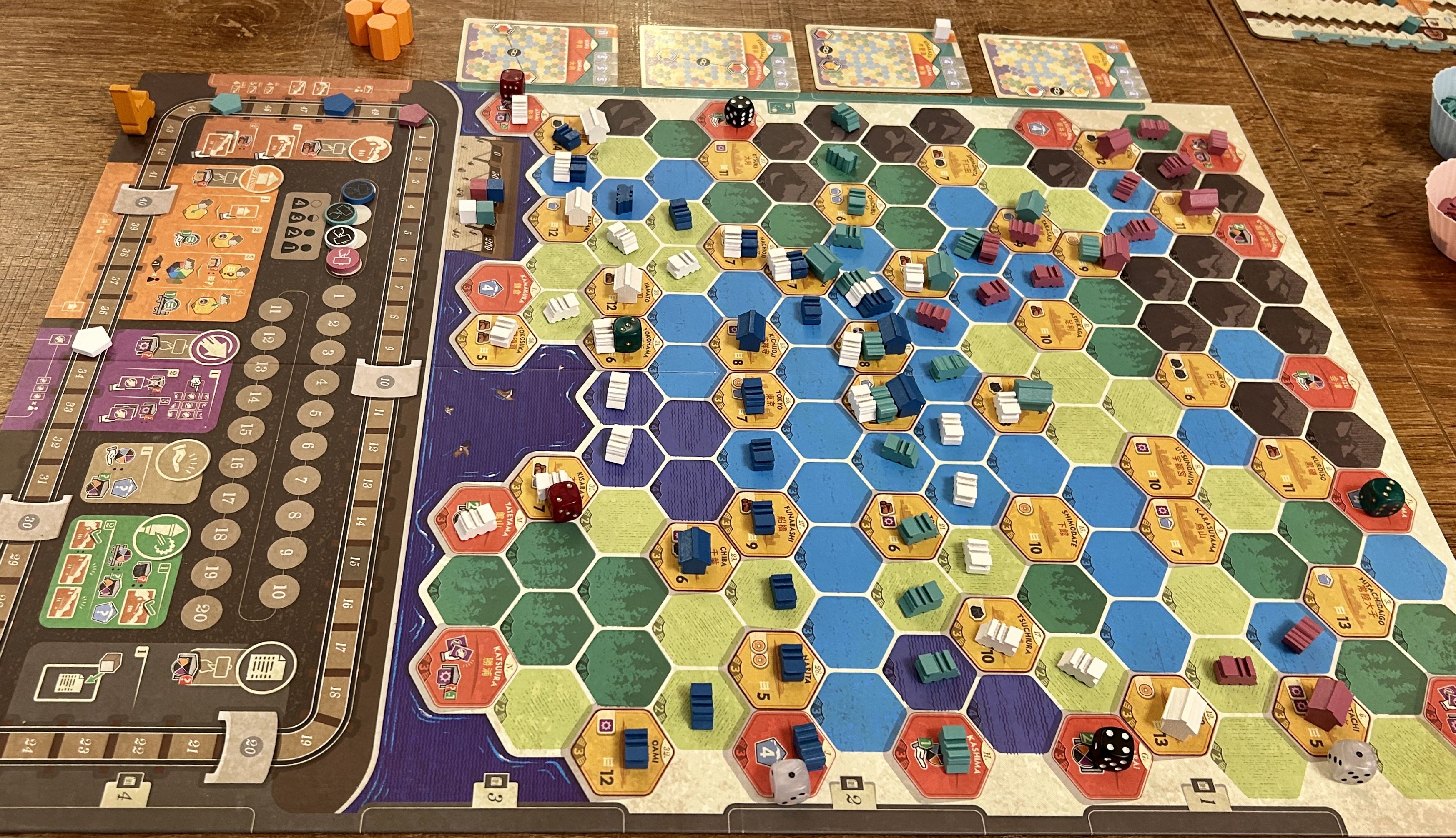 Railway Boom dice marking Route Card endpoints