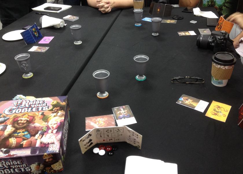 Raise Your Goblets game in progress