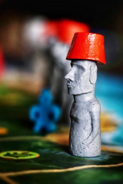 Rapa Nui game board and components close-up