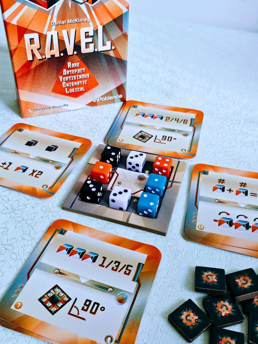 RAVEL puzzle with solved cog cards
