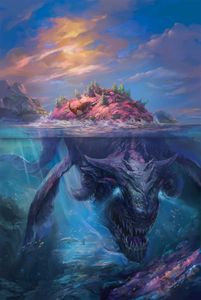 Lyngbakr sea monster artwork from Reavers of Midgard