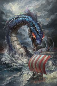 Spawn of Jormungandr artwork from Reavers of Midgard