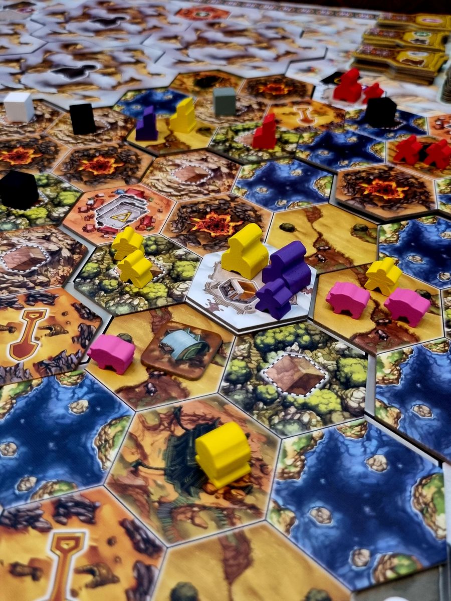 Recall board game in progress