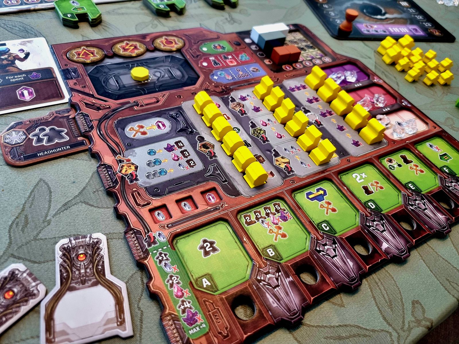 Recall board game player board
