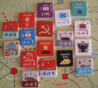 Reds Russian Civil War game counters