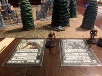 Relicblade terrain-filled battlefield setup