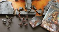Relicblade character miniatures and illustrated cards